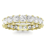 Sylvan Princess Cut Diamond Eternity Band (Clarity Enhanced) yellowgold