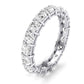 Sylvan Round Cut Diamond Eternity Band (Clarity Enhanced) whitegold