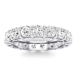 Sylvan Round Cut Moissanite Eternity Band whitegold
