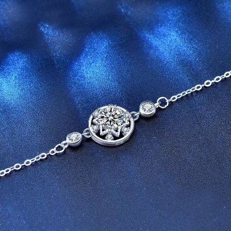 Taia Moissanite Bracelet whitegold