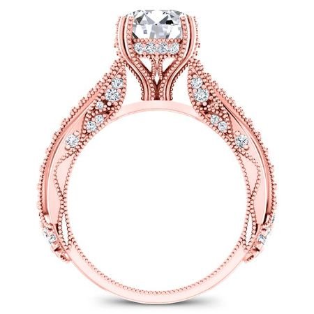 Tansy Diamond Matching Band Only (engagement Ring Not Included) For Ring With Round Center rosegold