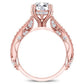 Tansy Diamond Matching Band Only (engagement Ring Not Included) For Ring With Round Center rosegold