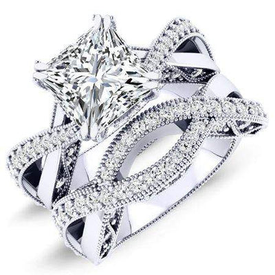 Tansy Princess Diamond Bridal Set (Lab Grown Igi Cert) whitegold