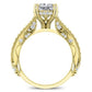 Tansy Princess Diamond Engagement Ring (Lab Grown Igi Cert) yellowgold