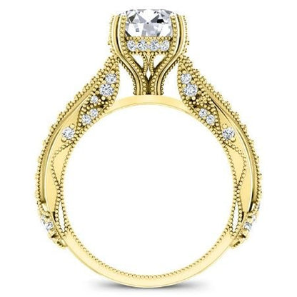 Tansy Round Diamond Bridal Set (Lab Grown Igi Cert) yellowgold