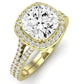 Tea Rose - 1.1ct Cushion Diamond Engagement Ring (Lab Grown Igi Cert) yellowgold