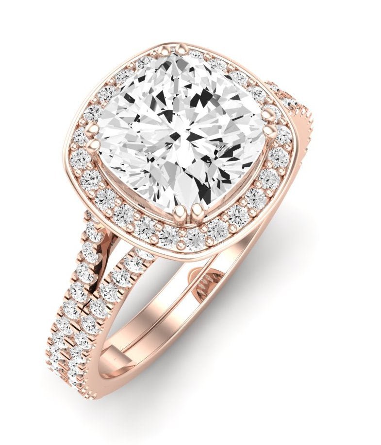 Tea Rose - 1.1ct Cushion Diamond Engagement Ring (Lab Grown Igi Cert) rosegold