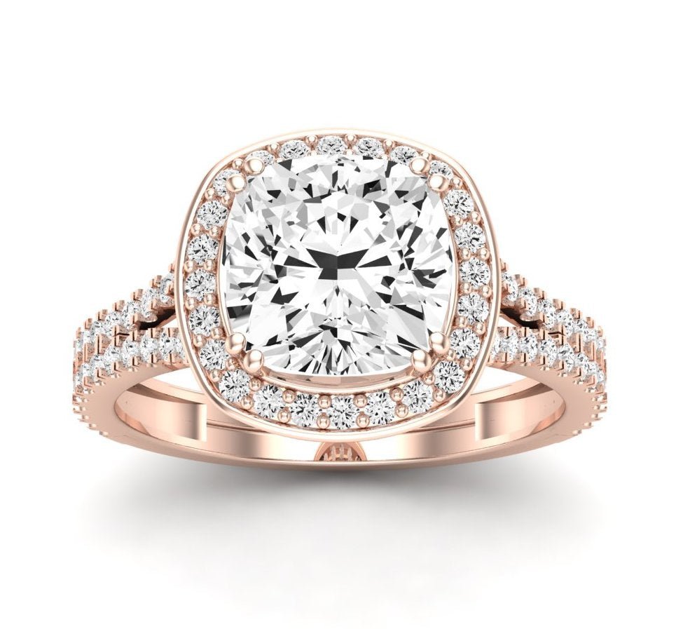 Tea Rose - 1.1ct Cushion Diamond Engagement Ring (Lab Grown Igi Cert) rosegold