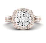 Tea Rose - 1.1ct Cushion Diamond Engagement Ring (Lab Grown Igi Cert) rosegold