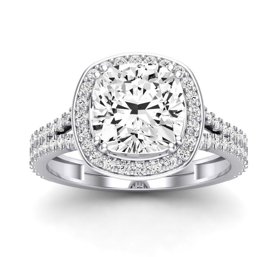 2.00 ct - Tea Rose - GIA Natural Cushion Diamond Engagement Ring