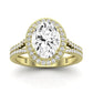 Tea Rose Oval Diamond Bridal Set (Lab Grown Igi Cert) yellowgold