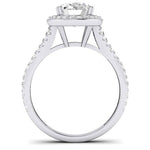 Tea Rose Oval Diamond Bridal Set (Lab Grown Igi Cert) whitegold