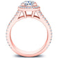 Tea Rose Round Diamond Bridal Set (Lab Grown Igi Cert) rosegold