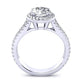 Tea Rose Round Diamond Bridal Set (Lab Grown Igi Cert) whitegold