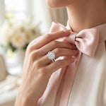 Tea Rose - GIA Natural Round Diamond Engagement Ring