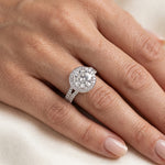 Tea Rose - GIA Natural Round Diamond Engagement Ring