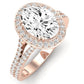 Tea Rose Oval Diamond Engagement Ring (Lab Grown Igi Cert) rosegold