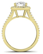 Tea Rose Oval Diamond Engagement Ring (Lab Grown Igi Cert) yellowgold