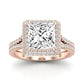 Tea Rose Princess Moissanite Bridal Set rosegold