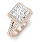 Tea Rose Princess Moissanite Bridal Set rosegold