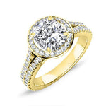 Tea Rose Round Diamond Bridal Set (Lab Grown Igi Cert) yellowgold