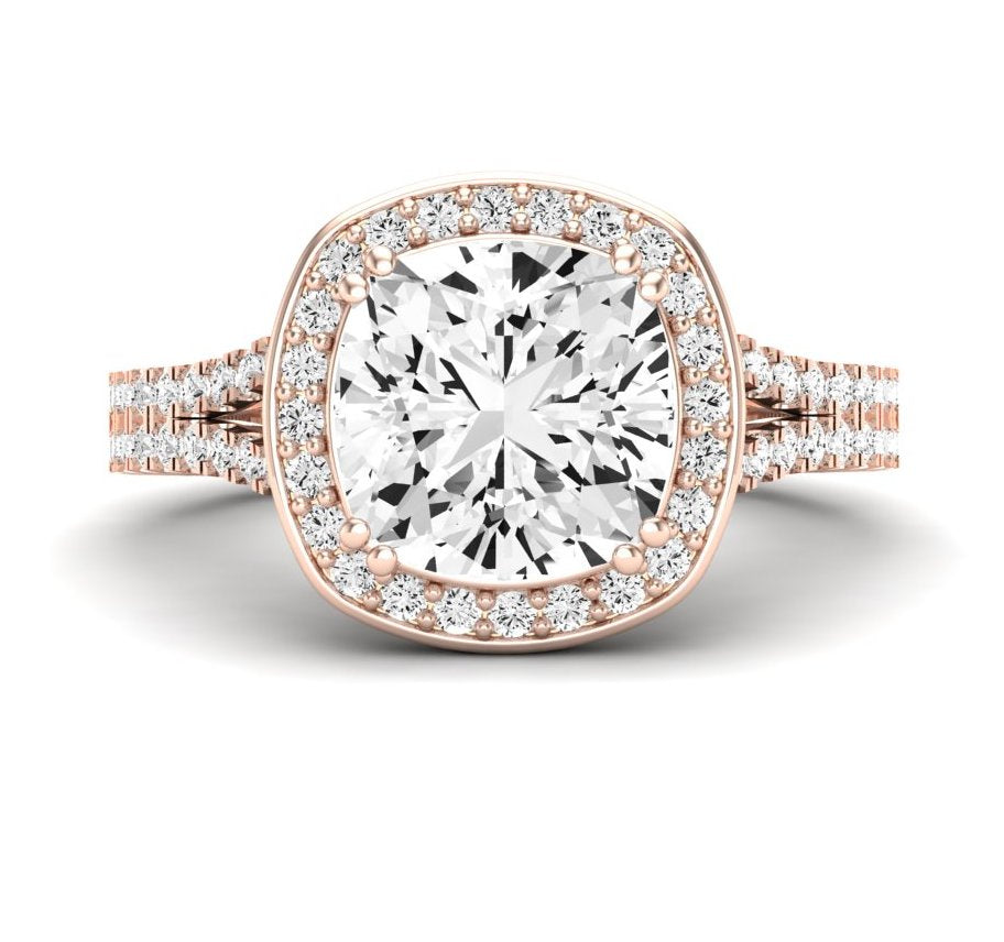 Tea Rose - 1.1ct Cushion Diamond Engagement Ring (Lab Grown Igi Cert) rosegold