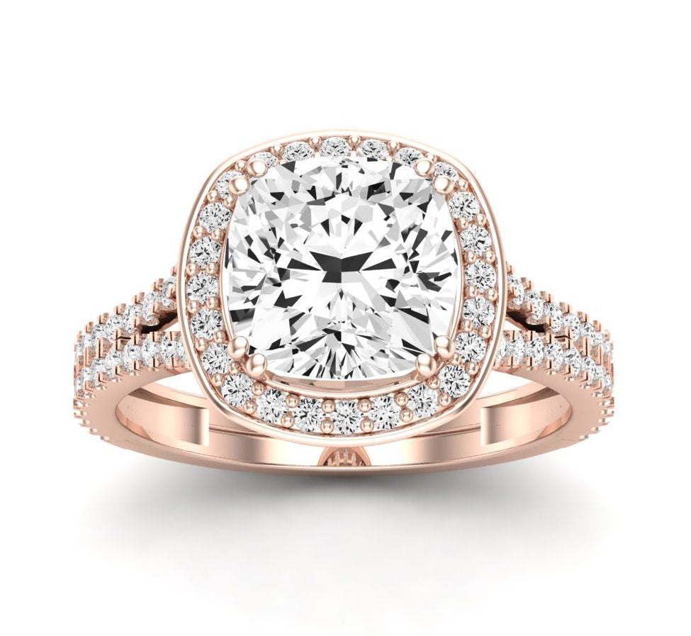 Tea Rose - 1.1ct Cushion Diamond Engagement Ring (Lab Grown Igi Cert) rosegold