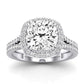 Tea Rose - 1.1ct Cushion Diamond Engagement Ring (Lab Grown Igi Cert) whitegold