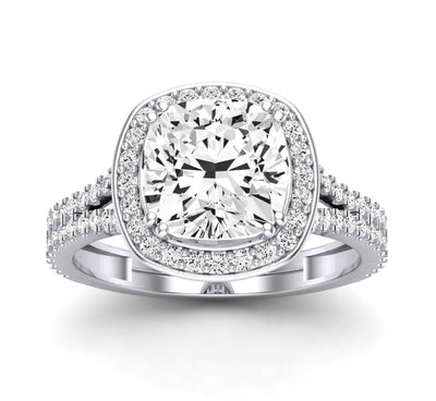 Tea Rose - GIA Certified Cushion Diamond Engagement Ring