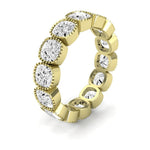 Terra Cushion Cut Diamond Eternity Band (Clarity Enhanced) yellowgold
