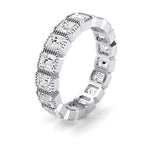 Terra Emerald Cut Diamond Eternity Band (Clarity Enhanced) whitegold