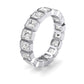 Terra Emerald Cut Diamond Eternity Band (Clarity Enhanced) whitegold