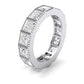 Terra Princess Cut Moissanite Eternity Band whitegold