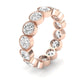 Terra Round Cut Moissanite Eternity Band rosegold