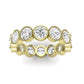 Terra Round Cut Moissanite Eternity Band yellowgold