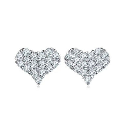 Tessa - ct Moissanite Earrings whitegold