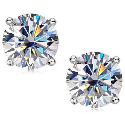 Thena Moissanite Earrings whitegold