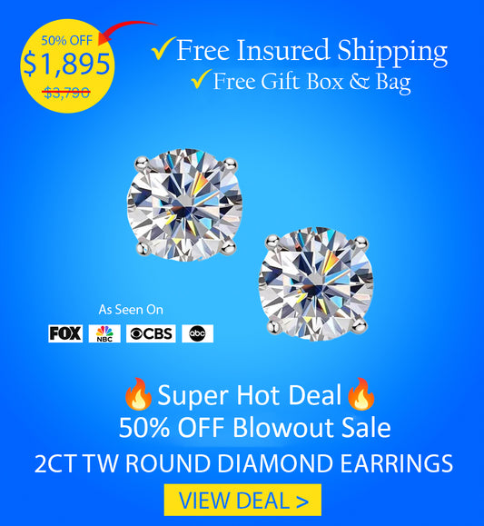 2ct Total Round Diamond Earrings