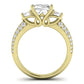 Thistle Diamond Matching Band Only (does Not Include Engagement Ring) For Ring With Cushion Center yellowgold