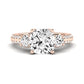 Thistle Diamond Matching Band Only (does Not Include Engagement Ring) For Ring With Cushion Center rosegold