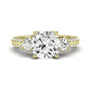 Thistle Diamond Matching Band Only (does Not Include Engagement Ring) For Ring With Cushion Center yellowgold