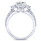 Thistle Cushion Diamond Bridal Set (Lab Grown Igi Cert) whitegold