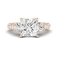 Thistle Moissanite Matching Band Only (does Not Include Engagement Ring) For Ring With Princess Center rosegold