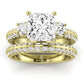 Thistle Moissanite Matching Band Only (does Not Include Engagement Ring) For Ring With Princess Center yellowgold