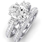 Thistle Oval Diamond Bridal Set (Lab Grown Igi Cert) whitegold