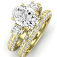 Thistle Oval Diamond Bridal Set (Lab Grown Igi Cert) yellowgold