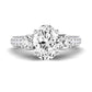 Thistle Oval Diamond Engagement Ring (Lab Grown Igi Cert) whitegold