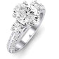 Thistle Oval Diamond Engagement Ring (Lab Grown Igi Cert) whitegold