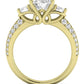 Thistle Oval Diamond Engagement Ring (Lab Grown Igi Cert) yellowgold