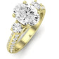 Thistle Oval Diamond Engagement Ring (Lab Grown Igi Cert) yellowgold